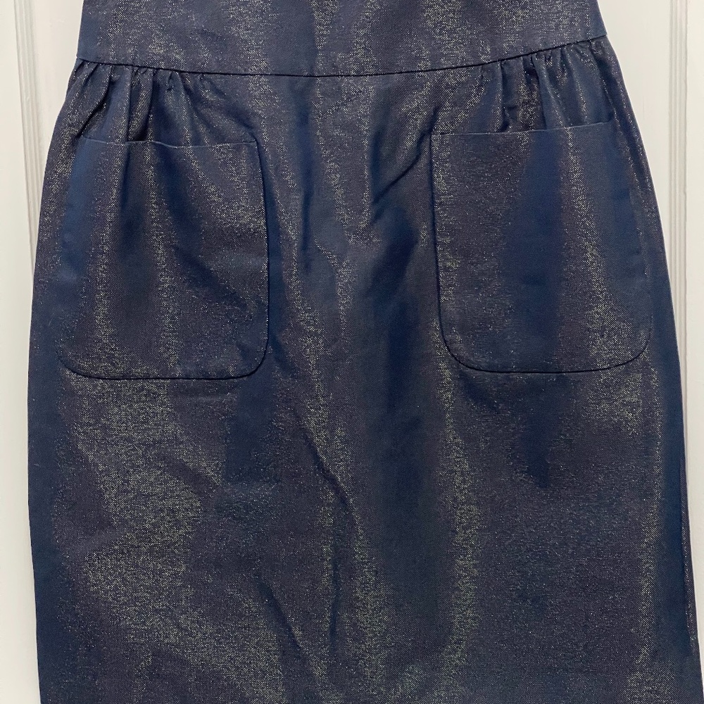 Barney's NewYork- High Waist Navy Blue Skirt